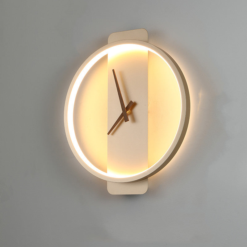 Nordic Wall Lamp Bedroom Bedside Lamp Clock