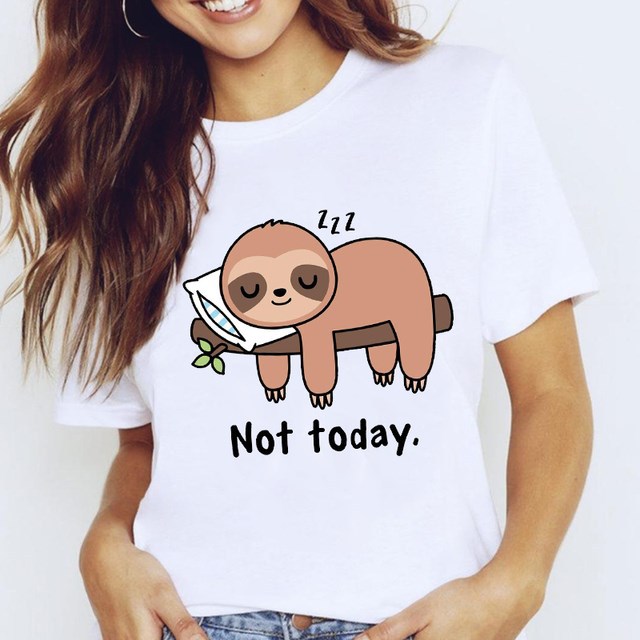 Harajuku T-Shirts For Women Tops White Star