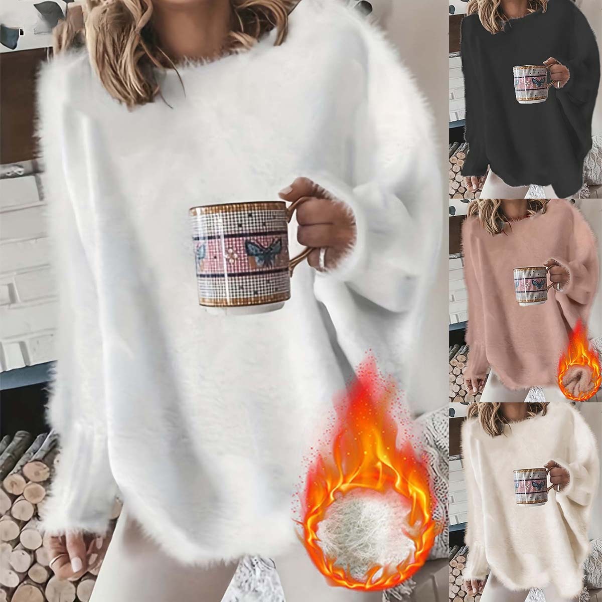 Casual Plus Size Women's Clothing Knitted Pullover Top