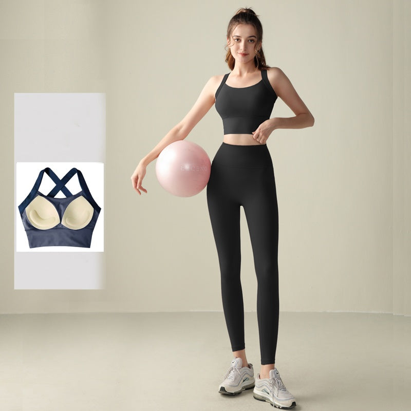 Training Fixed Cup Shockproof Sports Bra