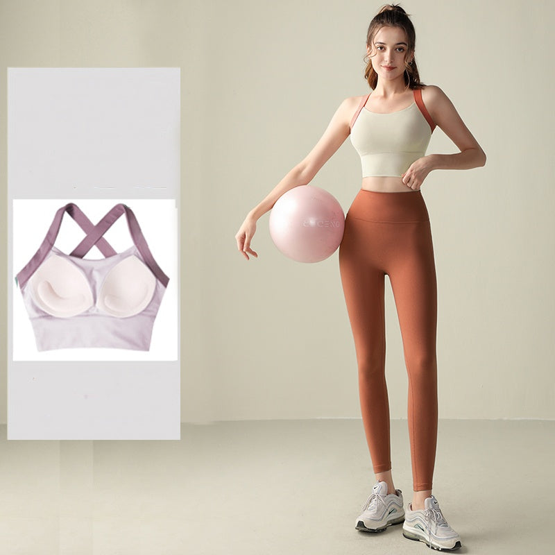Training Fixed Cup Shockproof Sports Bra