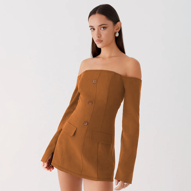 Fashionable Elegant Slim-fit Off-shoulder Bag Cover Long