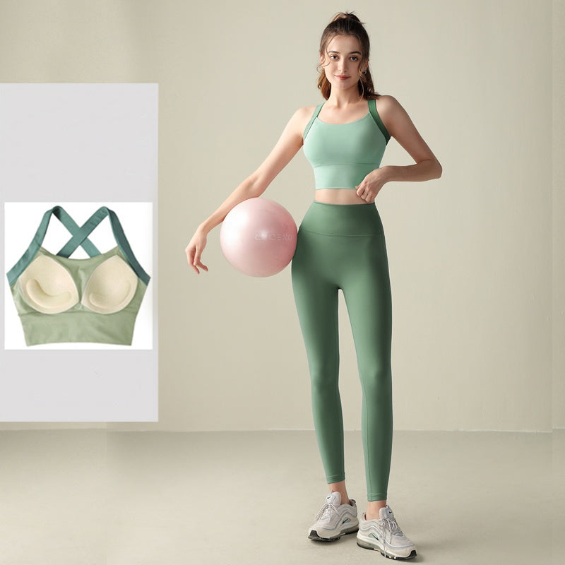 Training Fixed Cup Shockproof Sports Bra