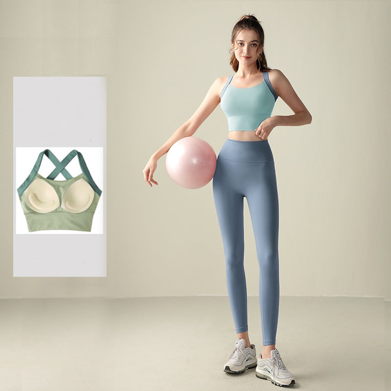 Training Fixed Cup Shockproof Sports Bra